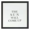 Found & Fable Glass Framed The Sun Will Come Up Wall Art, 12" -Cosplay Shop found fable glass framed the sun will come up wall art 12