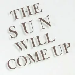 Found & Fable Glass Framed The Sun Will Come Up Wall Art, 12" -Cosplay Shop found fable glass framed the sun will come up wall art 12 5