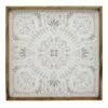 Framed Floral Medallion Canvas Wall Art, 24"