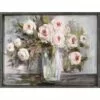 Framed Pink Blooms Still Life Landscape Embellished Wall Art, 41x31 -Cosplay Shop framed pink blooms still life landscape embellished wall art 41x31 1