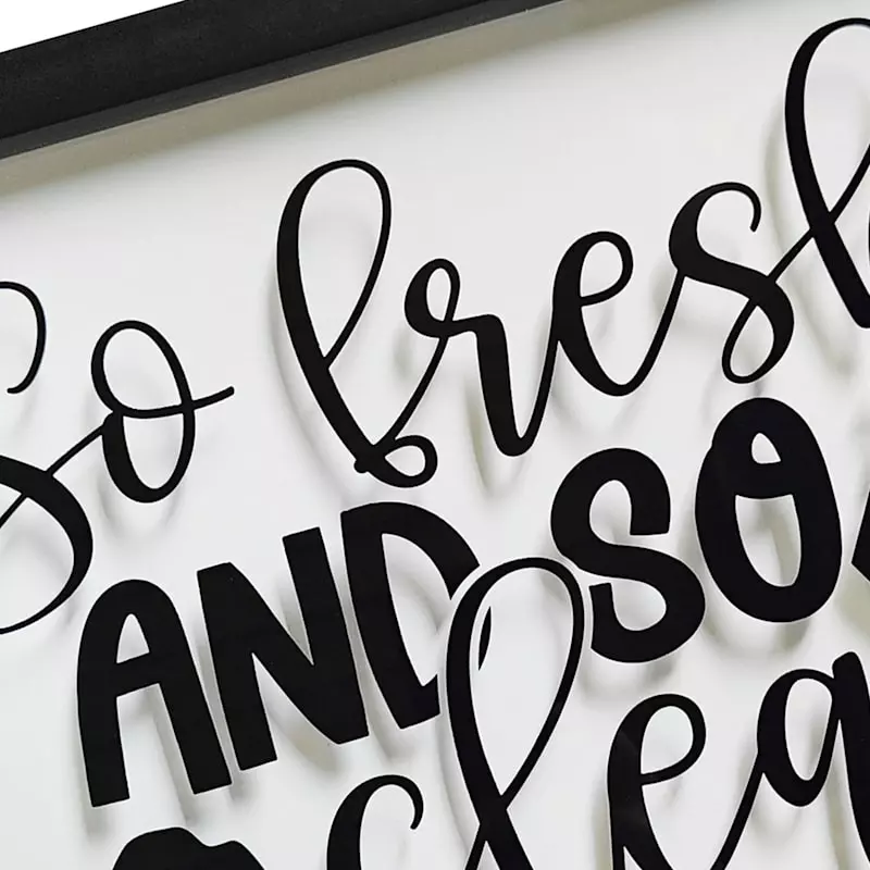 Framed So Fresh So Clean Wall Art, 13" 4 Framed So Fresh So Clean Wall Art, 13" - Image 2