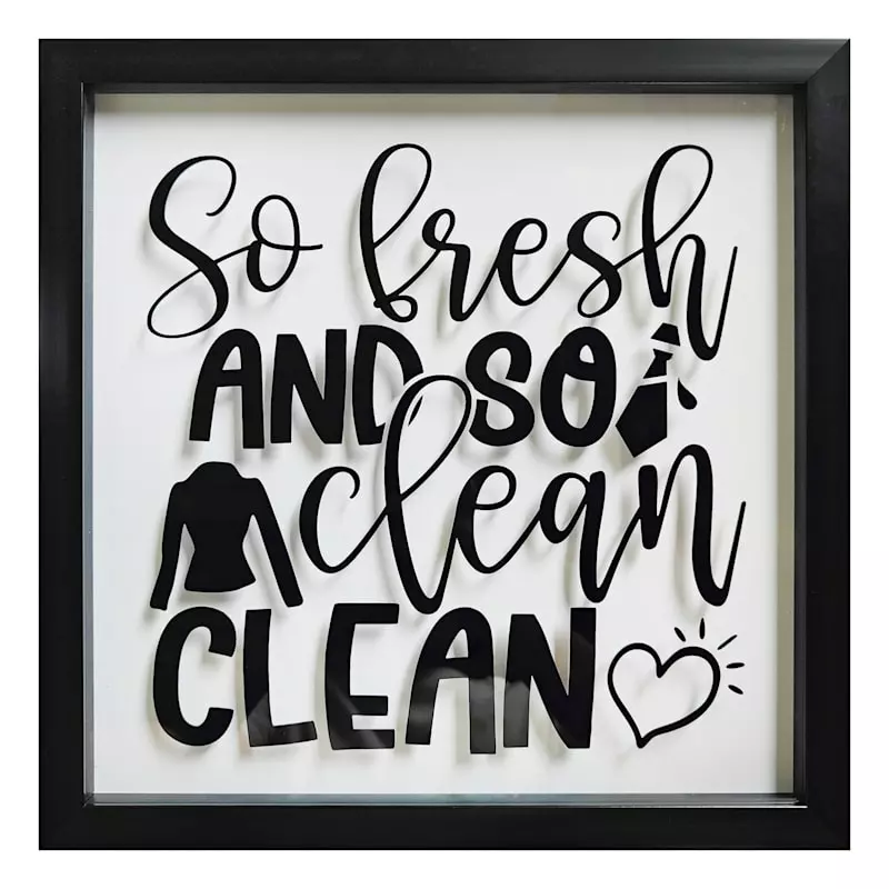 Framed So Fresh So Clean Wall Art, 13" 3 Framed So Fresh So Clean Wall Art, 13"