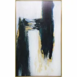 Framed Through Time Glitter & Foiled Canvas Wall Art, 31x51