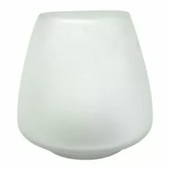 Frosted Glass Vase, 7"