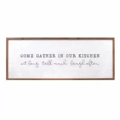Gather In Our Kitchen Wall Art, 40x15