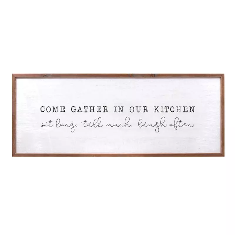 Gather In Our Kitchen Wall Art, 40x15 3 Gather In Our Kitchen Wall Art, 40x15