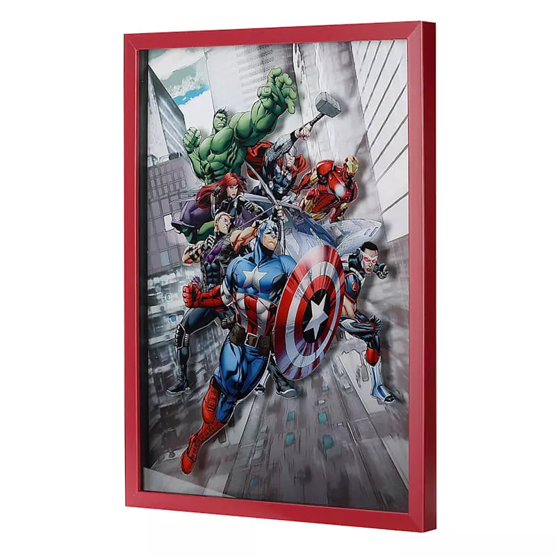 Glass Framed Avengers Print Wall Art, 15x20 4 Glass Framed Avengers Print Wall Art, 15x20 - Image 2