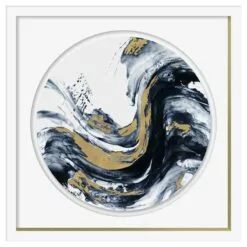 Glass Framed Faded Memories Foil Embellished Wall Art, 29"