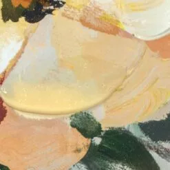 Glass Framed Floral Strokes Print Wall Art, 11x14 -Cosplay Shop glass framed floral strokes print wall art 11x14 5