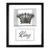Glass Framed King Crown Print Wall Art, 10x12 -Cosplay Shop glass framed king crown print wall art 10x12 1