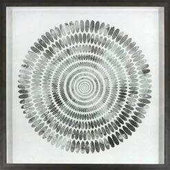 Glass Framed Thumbprint Foiled Wall Art, 24"