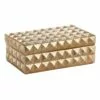 Gold Foiled Spike Decorative Box, 7x3 -Cosplay Shop gold foiled spike decorative box 7x3 1