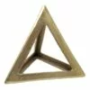 Gold Metal Triangle Figurine, 8" -Cosplay Shop gold metal triangle figurine 8