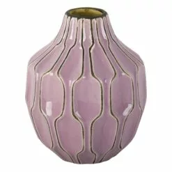 Grace Mitchell Katherine Purple Ceramic Vase, 6"