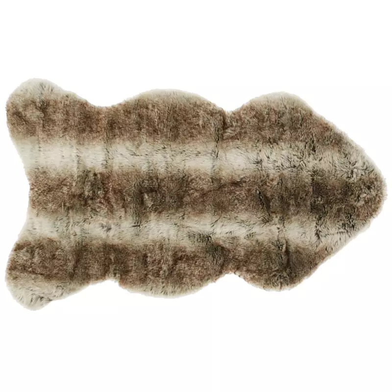 Grayson Faux Fur Shaped Accent Rug, 30x50 3 Grayson Faux Fur Shaped Accent Rug, 30x50