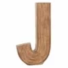 Honeybloom 12" Brown Monogram Letter, J -Cosplay Shop honeybloom 12 brown monogram letter j