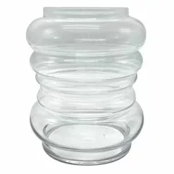 Honeybloom Clear Glass Vase, 10"