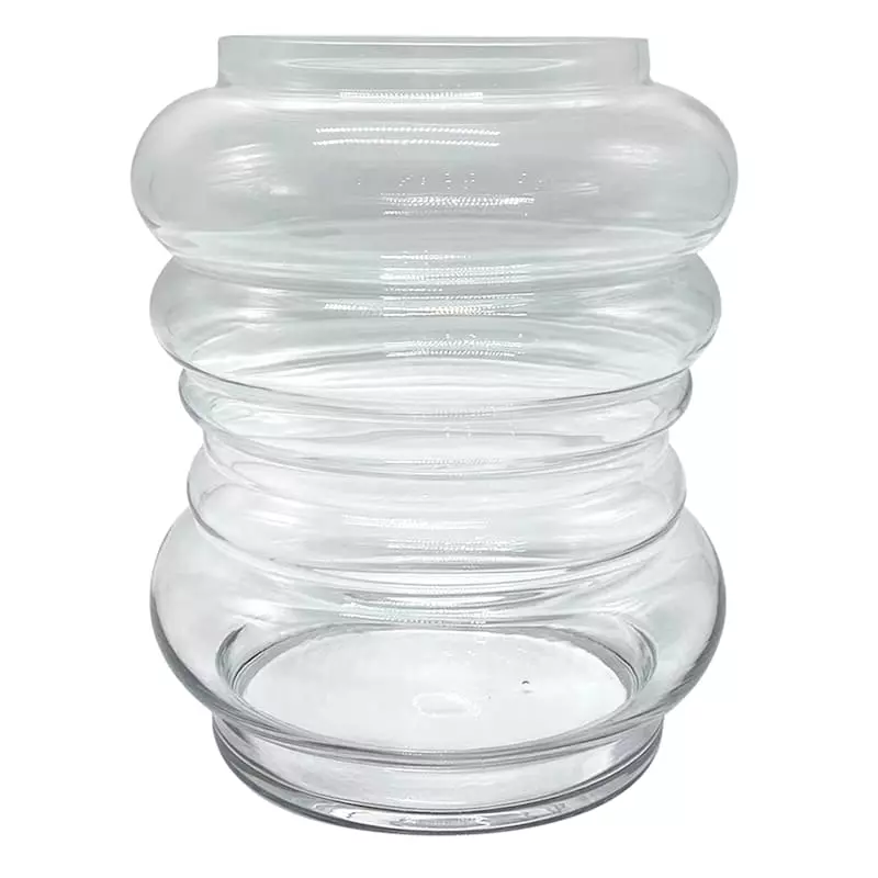 Honeybloom Clear Glass Vase, 10" 3 Honeybloom Clear Glass Vase, 10"