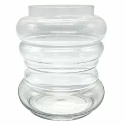Honeybloom Clear Glass Vase, 8"