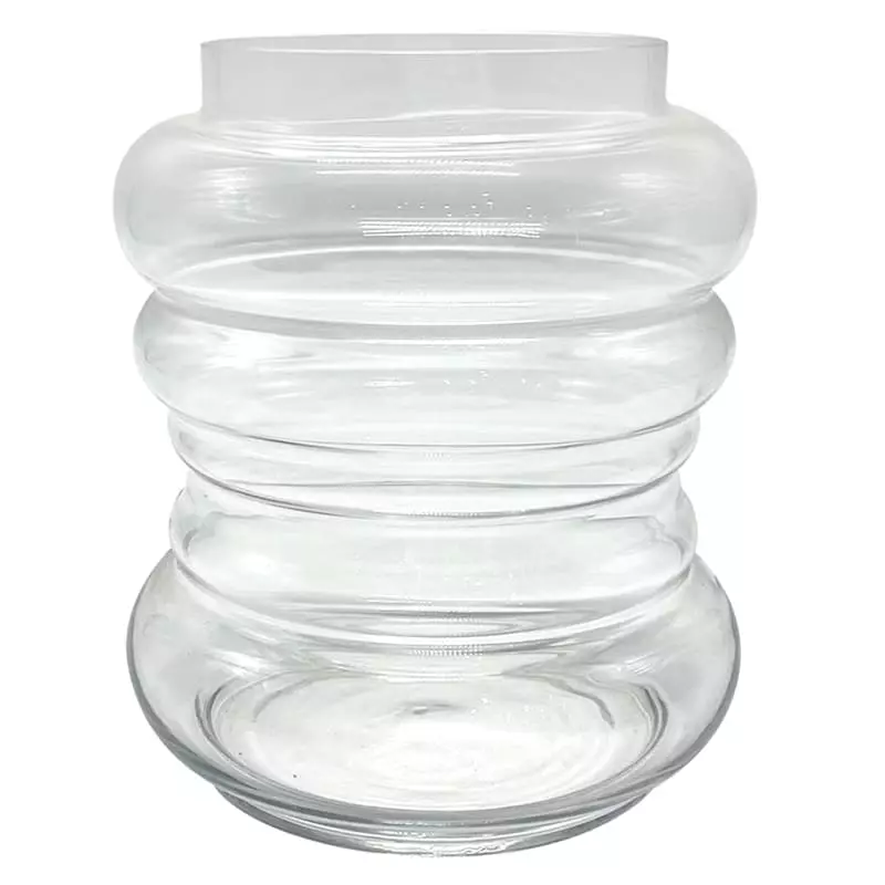 Honeybloom Clear Glass Vase, 8" 3 Honeybloom Clear Glass Vase, 8"
