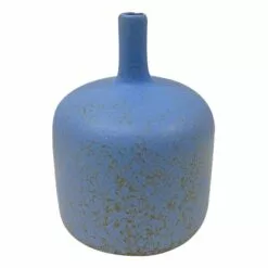 Honeybloom Emily Cornflower Blue Bottle Vase, 6"