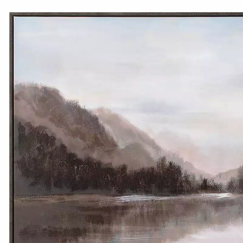 Honeybloom Framed Lake Landscape Canvas Wall Art, 48x36 4 Honeybloom Framed Lake Landscape Canvas Wall Art, 48x36 - Image 2