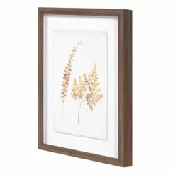 Honeybloom Glass Framed Leaf Print Wall Art, 11x14 -Cosplay Shop honeybloom glass framed leaf print wall art 11x14 2