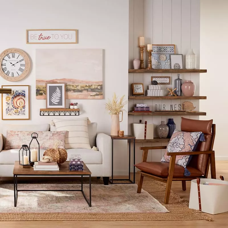 Honeybloom Ivory & Blue Striped Decorative Box, 6x5 3 Honeybloom Ivory & Blue Striped Decorative Box, 6x5