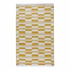 Honeybloom Yellow Broken Stripe Accent Rug, 2x4