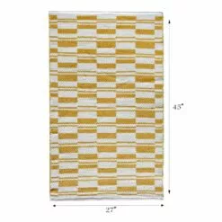 Honeybloom Yellow Broken Stripe Accent Rug, 2x4 -Cosplay Shop honeybloom yellow broken stripe accent rug 2x4 4