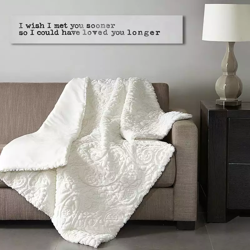 I Wish I Met You Sooner Sentiment Canvas Wall Art, 36x6 4 I Wish I Met You Sooner Sentiment Canvas Wall Art, 36x6 - Image 2