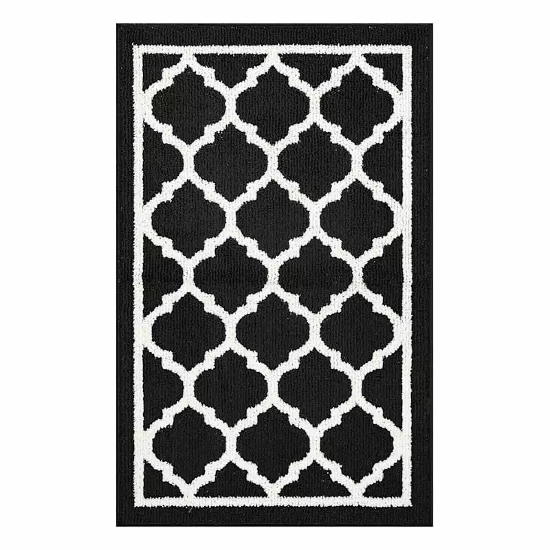 Julia Blk Qf Accent Rug 26X44 3 Julia Blk Qf Accent Rug 26X44
