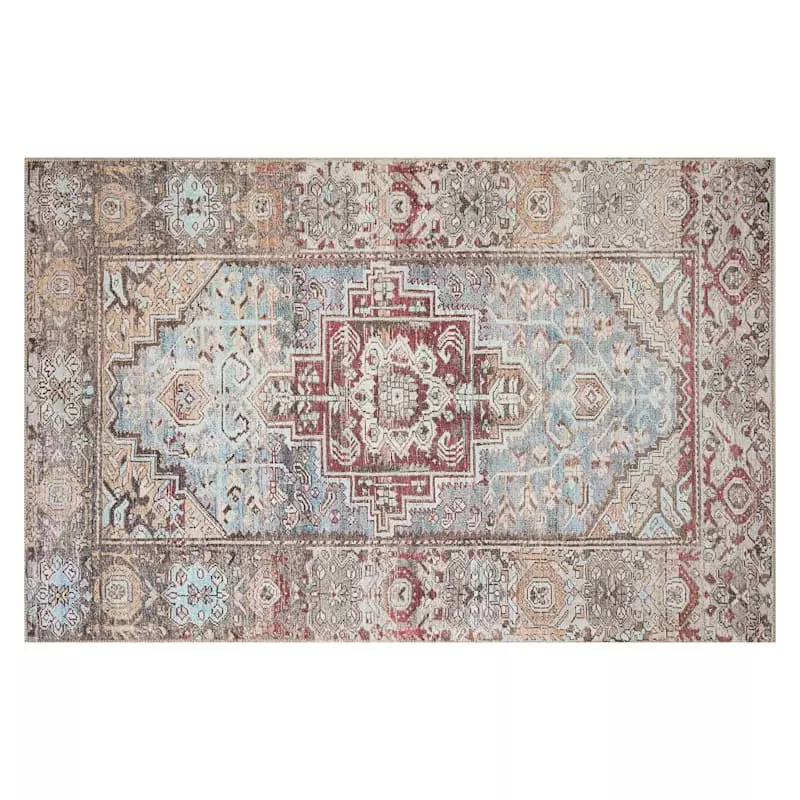Khloe Light Blue Multicolor Accent Rug, 4x6 3 Khloe Light Blue Multicolor Accent Rug, 4x6