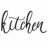 Kitchen Metal Word Wall Decor, 20x10 -Cosplay Shop kitchen metal word wall decor 20x10 1