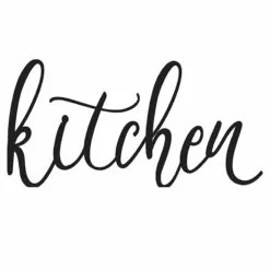 Kitchen Metal Word Wall Decor, 20x10