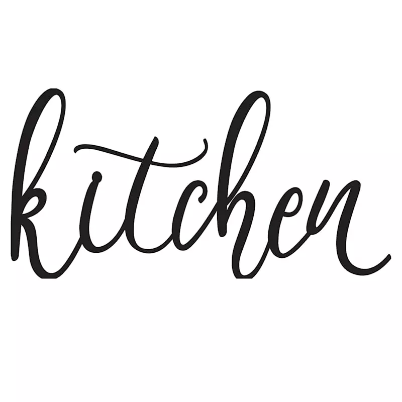 Kitchen Metal Word Wall Decor, 20x10 3 Kitchen Metal Word Wall Decor, 20x10