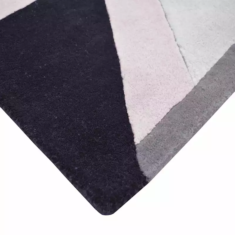 Laila Ali Black & White Geo Accent Rug, 27x45 4 Laila Ali Black & White Geo Accent Rug, 27x45 - Image 2