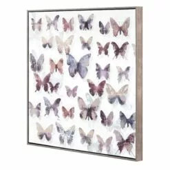 Laila Ali Framed Metallic Butterflies Canvas Wall Art, 24" -Cosplay Shop laila ali framed metallic butterflies canvas wall art 24 1