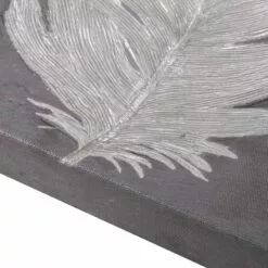 Laila Ali Grey Feather Canvas Wall Art, 16x20 -Cosplay Shop laila ali grey feather canvas wall art 16x20 3