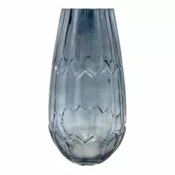 Laila Ali Grey Glass Vase, 13"