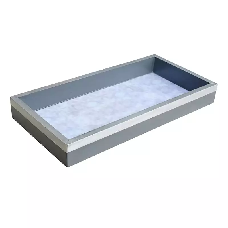 Laila Ali Metallic Decal Decorative Tray, 12x6 3 Laila Ali Metallic Decal Decorative Tray, 12x6