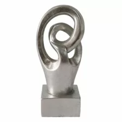 Laila Ali Silver Abstract Loop Figurine, 8"