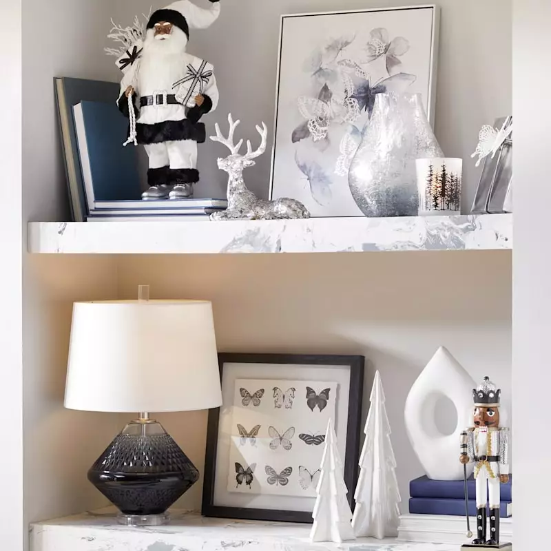 Laila Ali Smoke Ombre Glass Vase, 9" 4 Laila Ali Smoke Ombre Glass Vase, 9" - Image 2