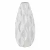 Laila Ali White Geometric Ceramic Vase, 14.5" -Cosplay Shop laila ali white geometric ceramic vase 14.5