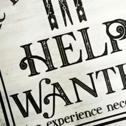 Laundry Help Wanted Canvas Wall Art, 16" -Cosplay Shop laundry help wanted canvas wall art 16 1