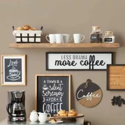 Less Drama More Coffee Art, 8x30 -Cosplay Shop less drama more coffee art 8x30 2