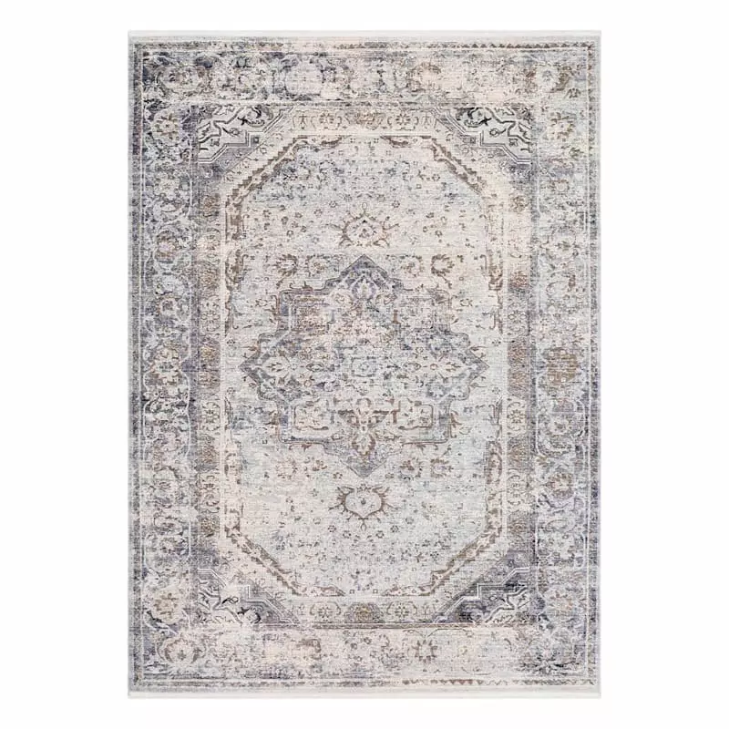 Liverypool Grey Medallion Rug, 5x8 3 Liverypool Grey Medallion Rug, 5x8