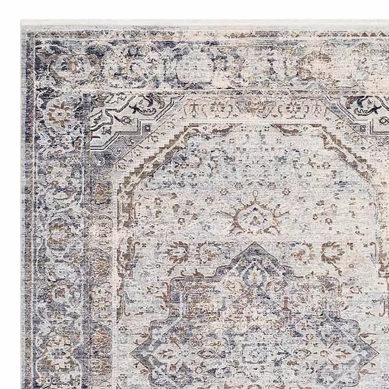 Liverypool Grey Medallion Rug, 5x8 4 Liverypool Grey Medallion Rug, 5x8 - Image 2