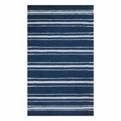 LYLE STRIPE IVORY/BLUE 27X45