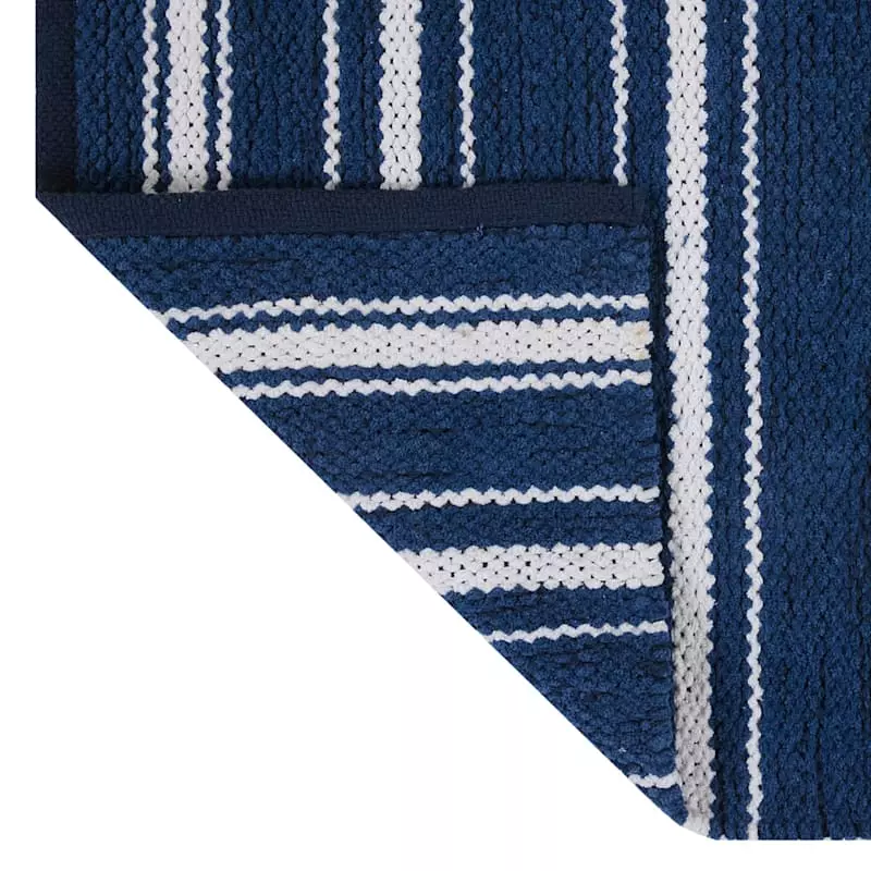 LYLE STRIPE IVORY/BLUE 27X45 5 LYLE STRIPE IVORY/BLUE 27X45 - Image 3